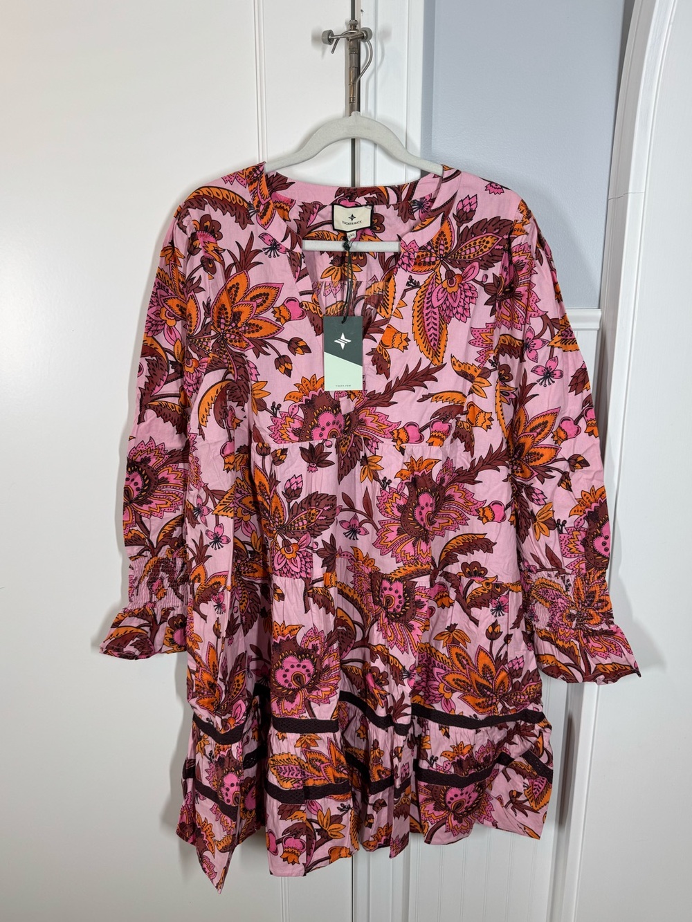 Tuckernuck NEW Pink Paisley Sunset Chintz Kenzo Beach Swim Coverup Size XXL